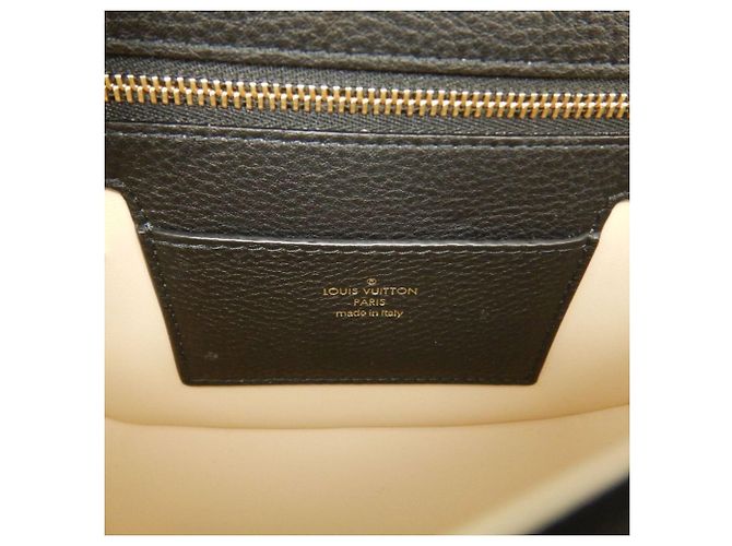 Borsa a tracolla Louis Vuitton LV Pont Neuf Soft PM in shearling di vitello Nero Bianco - vista 22
