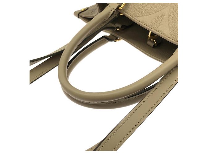 Borsa Louis Vuitton Monogram Empreinte OnTheGo MM Grigio - vista 5