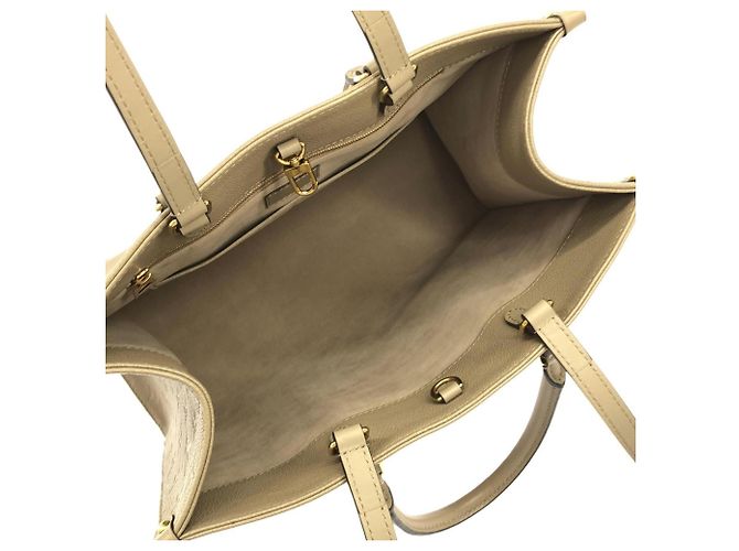 Borsa Louis Vuitton Monogram Empreinte OnTheGo MM Grigio - vista 6