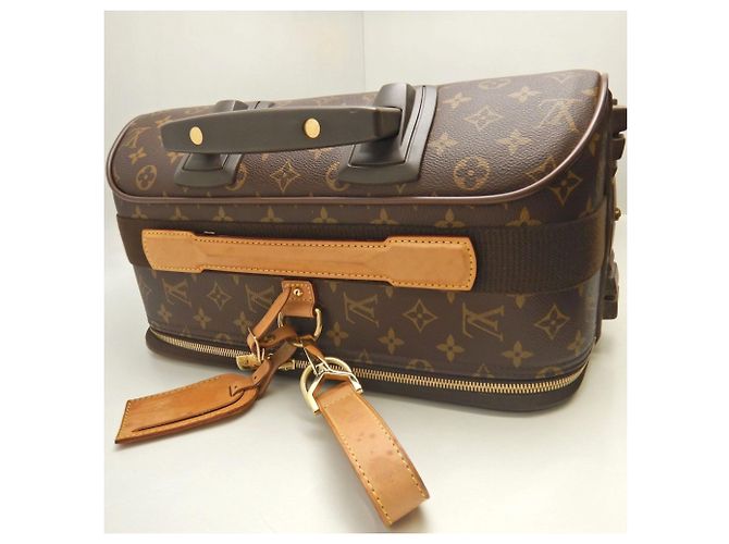 Borsa da Viaggio Louis Vuitton Monogram Pegase 60 Marrone - vista 4