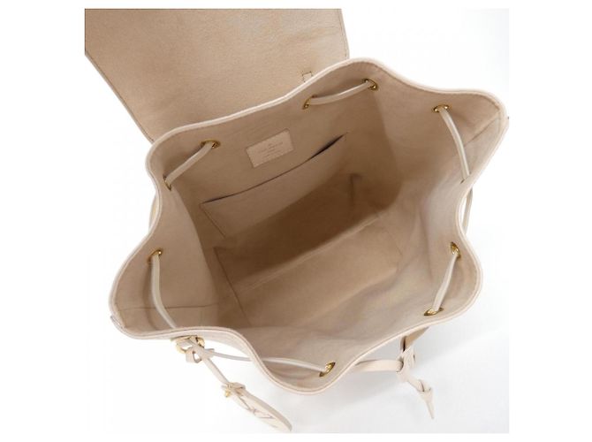 Zaino Louis Vuitton Monogram Empreinte Montsouris PM Crudo - vista 7