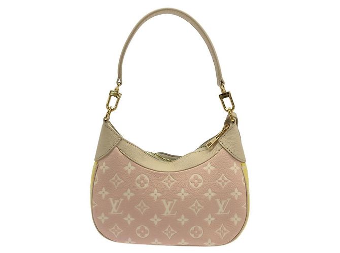 Borsa a Spalla Louis Vuitton Monogram Empreinte Bagatelle Beige - vista 2