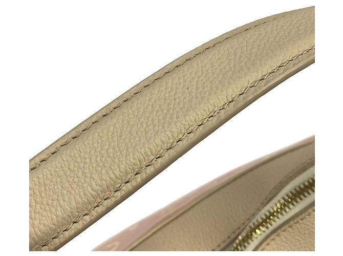 Borsa a Spalla Louis Vuitton Monogram Empreinte Bagatelle Beige - vista 7