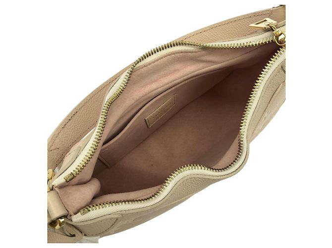 Borsa a Spalla Louis Vuitton Monogram Empreinte Bagatelle Beige - vista 8