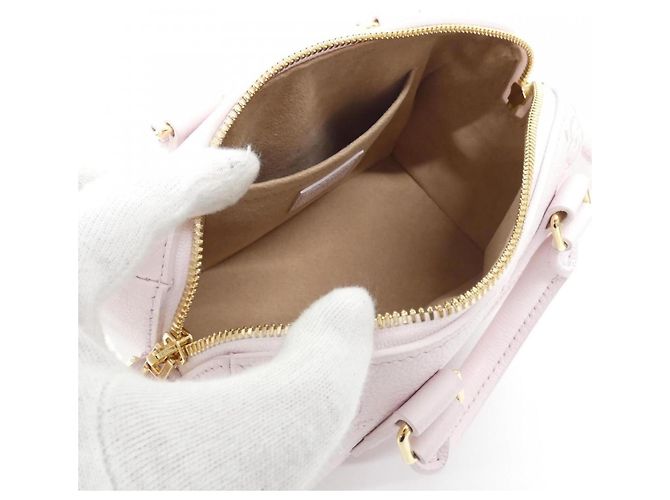 Borsa Boston Louis Vuitton Monogram Empreinte Speedy Bandoulière Rosa - vista 7