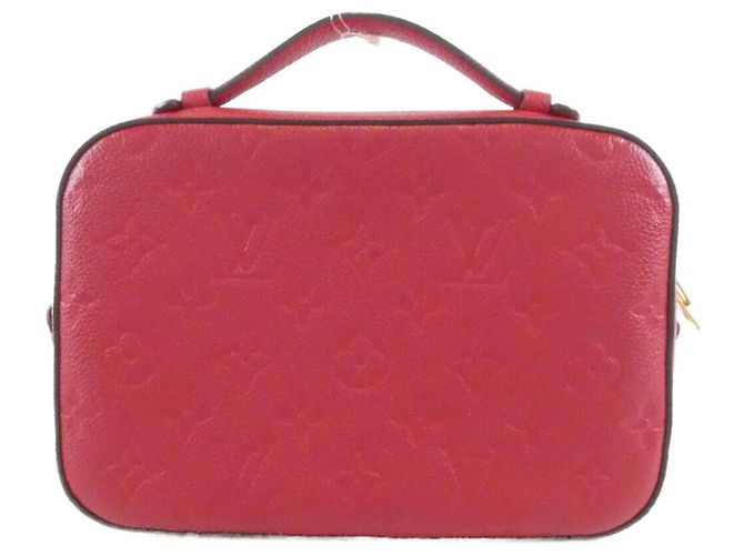 Borsa a tracolla Louis Vuitton Monogram Empreinte Saint-Onge Rosso - vista 2