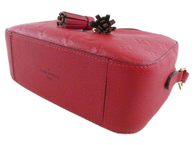 Borsa a tracolla Louis Vuitton Monogram Empreinte Saint-Onge Rosso - vista 3