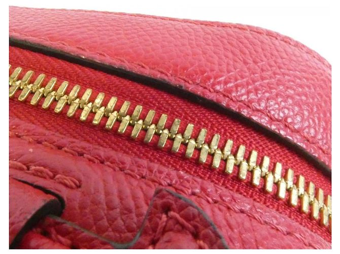 Borsa a tracolla Louis Vuitton Monogram Empreinte Saint-Onge Rosso - vista 4