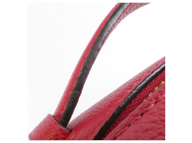 Borsa a tracolla Louis Vuitton Monogram Empreinte Saint-Onge Rosso - vista 7
