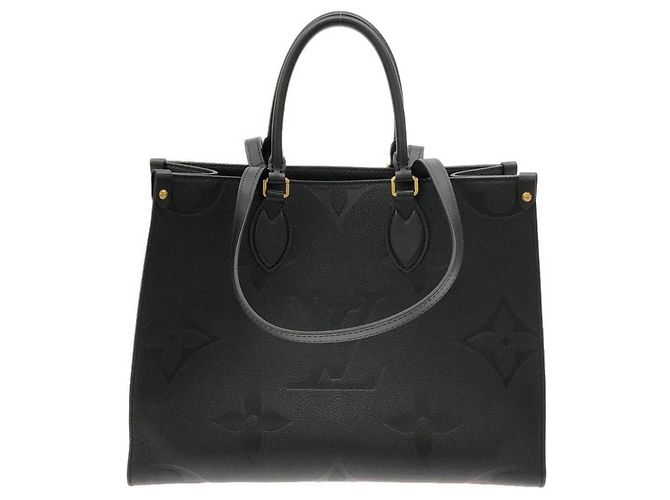 Borsa Louis Vuitton Monogram Empreinte OnTheGo MM Nero - vista 2