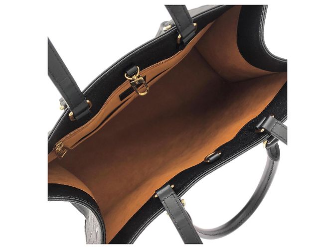 Borsa Louis Vuitton Monogram Empreinte OnTheGo MM Nero - vista 6