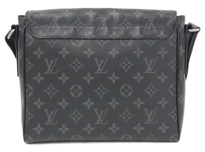 Borsa a Spalla Louis Vuitton Monogram Eclipse District PM Nero - vista 2