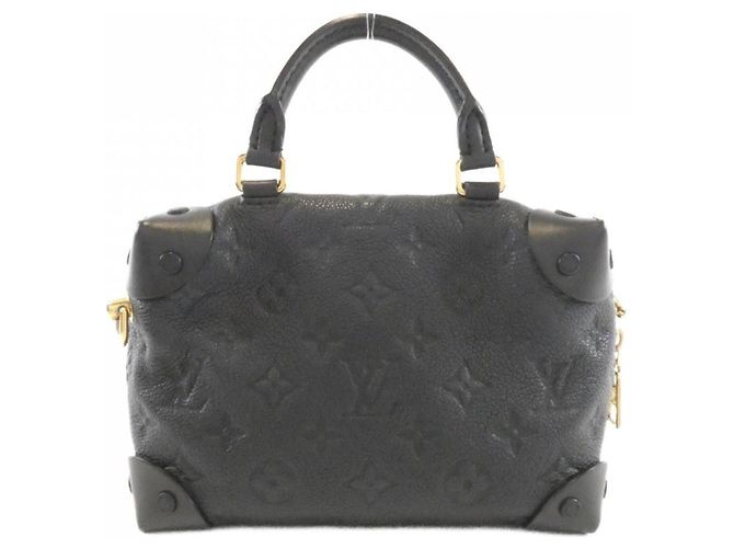 Borsa Louis Vuitton Monogram Empreinte Petite Malle Souple Nero - vista 2