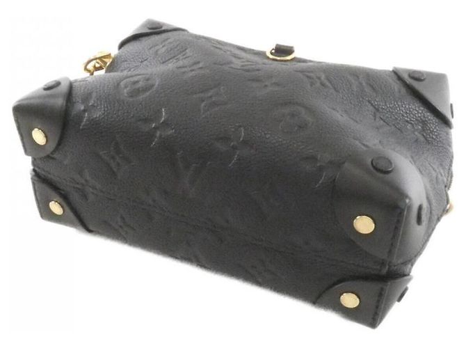 Borsa Louis Vuitton Monogram Empreinte Petite Malle Souple Nero - vista 3