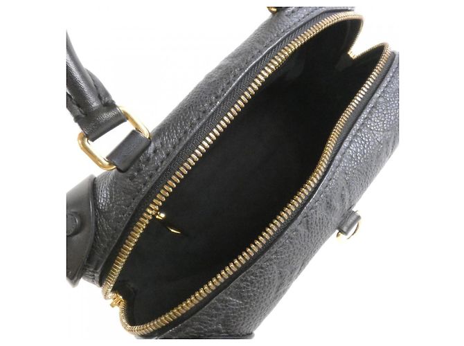 Borsa Louis Vuitton Monogram Empreinte Petite Malle Souple Nero - vista 9
