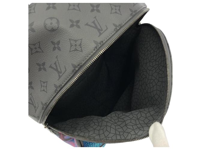 Louis Vuitton Monogram Eclipse Reverse Backpack Black Grey - view 8
