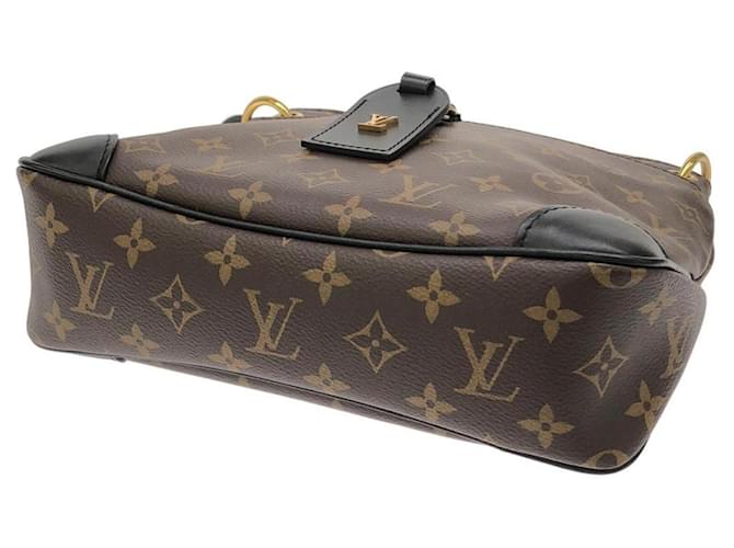 Borsa a Spalla Louis Vuitton Monogram Odeon PM Marrone Nero - vista 3