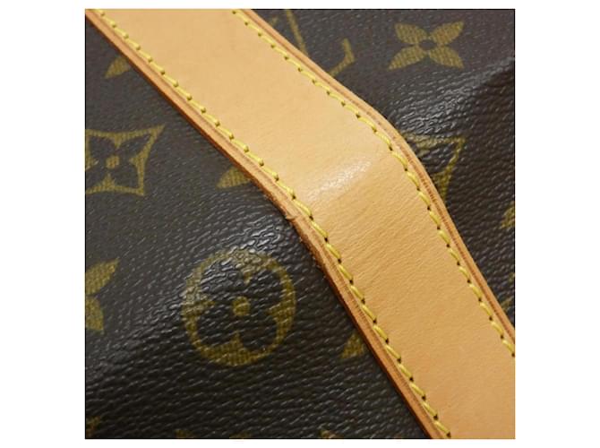 Borsa Louis Vuitton Monogram Keepall Boston Marrone - vista 4