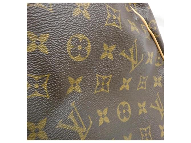 Borsa Louis Vuitton Monogram Keepall Boston Marrone - vista 5