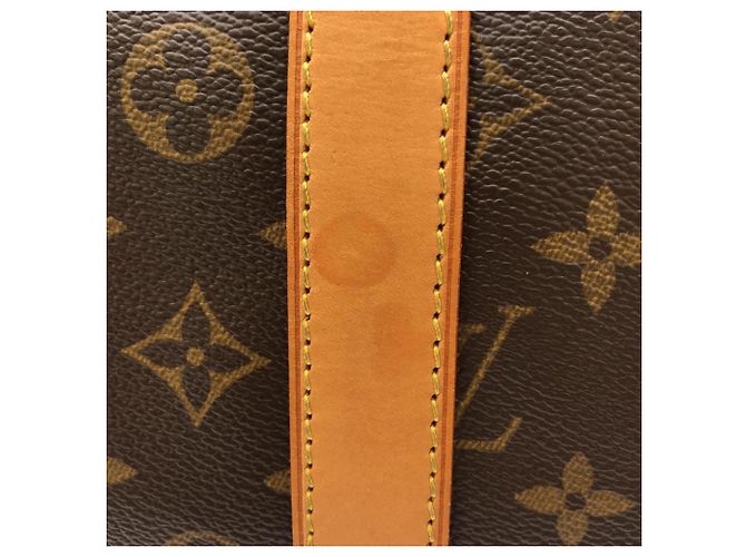 Borsa Boston Louis Vuitton Monogram Keepall 55cm Marrone - vista 5