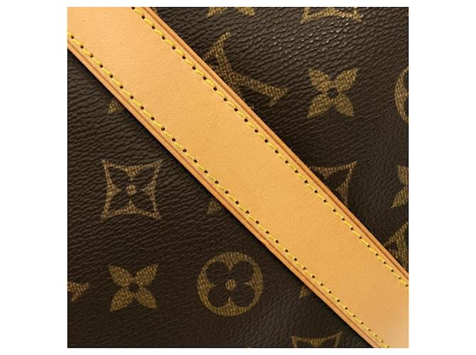 Borsa Boston Louis Vuitton Monogram Keepall 55cm Marrone - vista 3