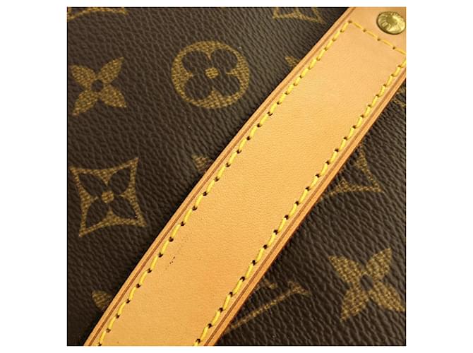 Borsa Boston Louis Vuitton Monogram Keepall 55cm Marrone - vista 4