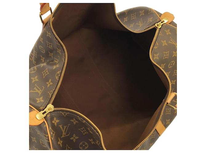 Borsa Boston Louis Vuitton Monogram Keepall 55cm Marrone - vista 8