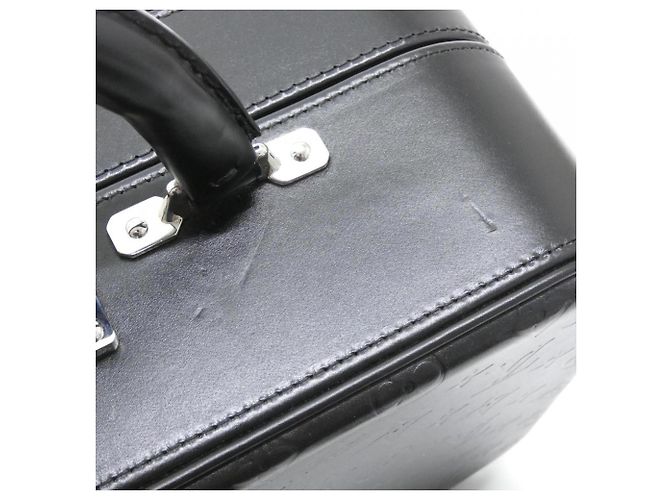 Borsa Louis Vuitton Monogram Glace Valisette MM Nero - vista 5