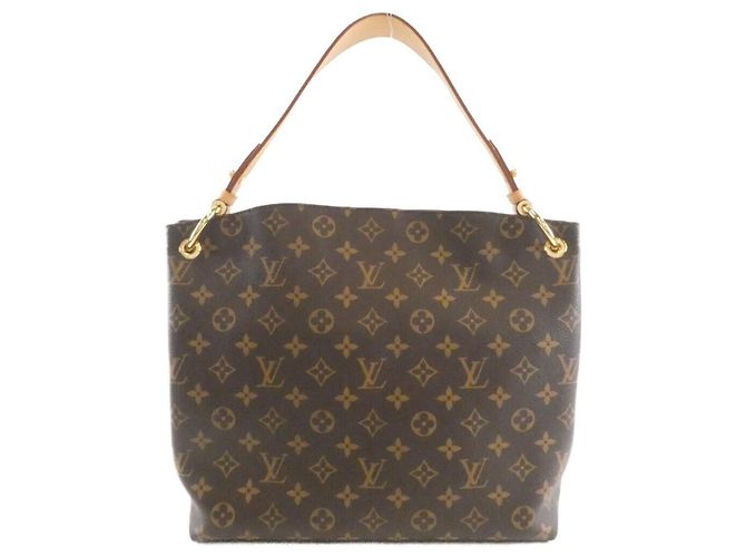 Borsa a Spalla Louis Vuitton Monogram Graceful PM Marrone Rosa - vista 2