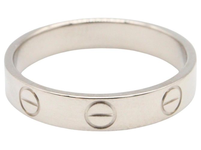 Cartier Mini Love Ring aus 18K Weißgold Silber - Ansicht 2