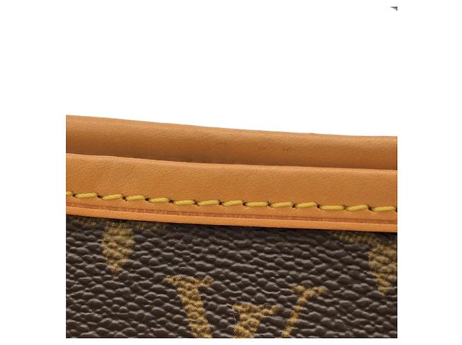 Borsa Louis Vuitton Monogram Neverfull MM Marrone - vista 5