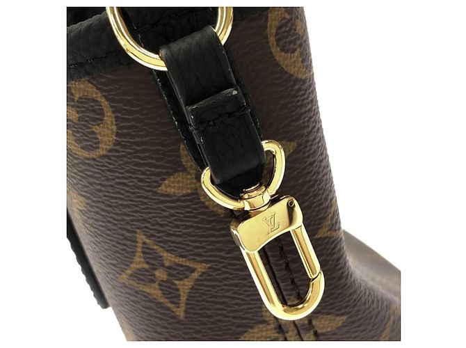 Borsa Louis Vuitton Monogram Neverfull Inside Out BB Marrone Nero - vista 4