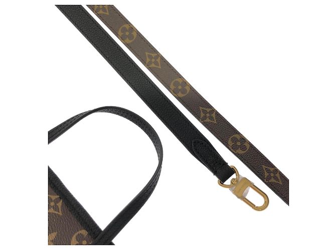 Borsa Louis Vuitton Monogram Neverfull Inside Out BB Marrone Nero - vista 6