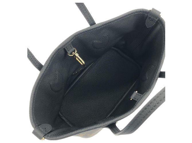 Borsa Louis Vuitton Monogram Neverfull Inside Out BB Marrone Nero - vista 7