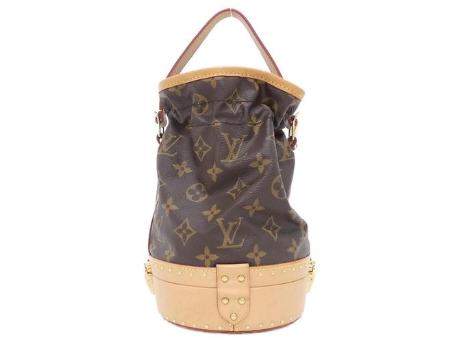 Noe Borsa Louis Vuitton Monogram Petite Noé Trunk Marrone - vista 2
