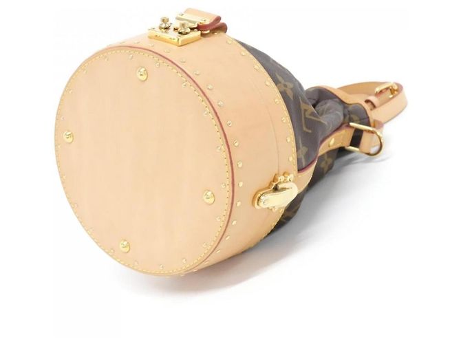 Noe Borsa Louis Vuitton Monogram Petite Noé Trunk Marrone - vista 3