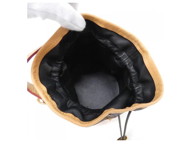 Noe Borsa Louis Vuitton Monogram Petite Noé Trunk Marrone - vista 8
