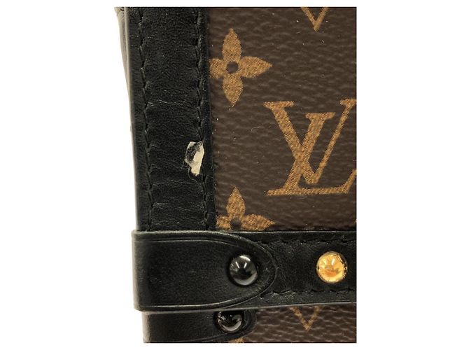 Borsa a Spalla Louis Vuitton Monogram Pochette Trunk Vertical M63913 Marrone - vista 4