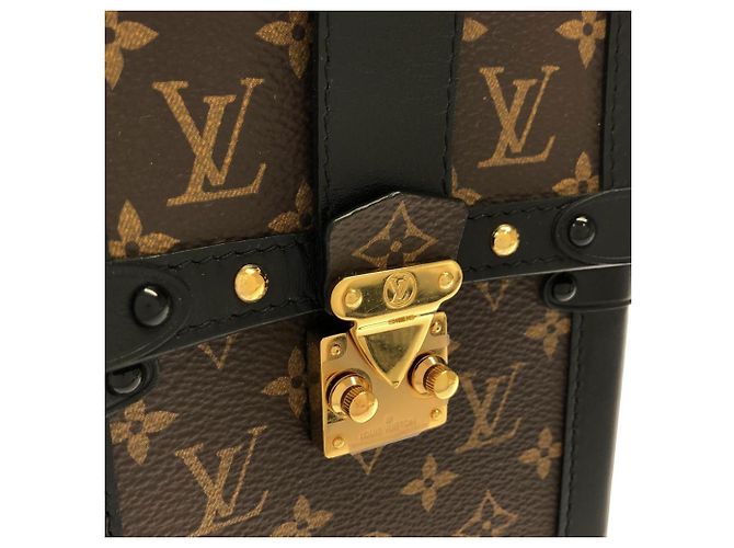 Borsa a Spalla Louis Vuitton Monogram Pochette Trunk Vertical M63913 Marrone - vista 5