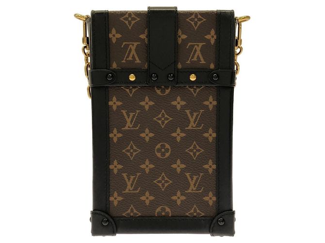 Louis Vuitton Monogram Pochette Trunk Vertical M63913 Marrone - vista 2