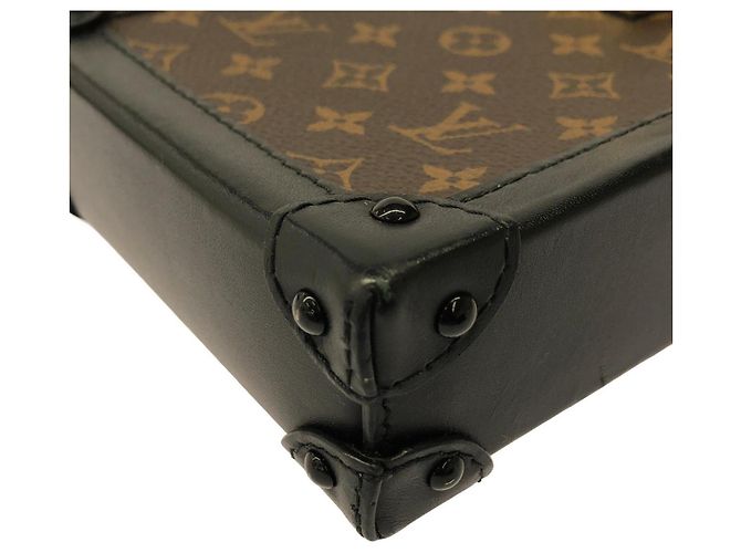 Louis Vuitton Monogram Pochette Trunk Vertical M63913 Marrone - vista 3