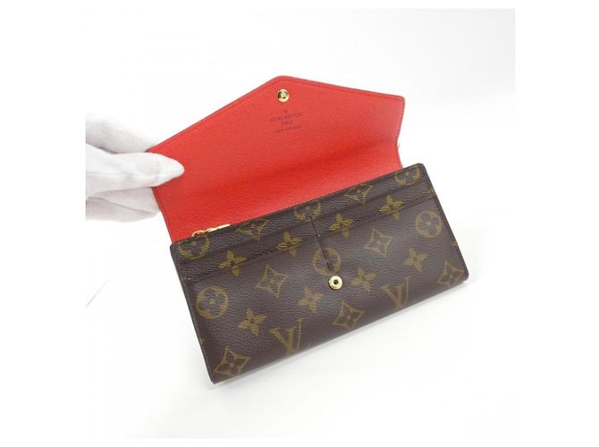 Cartera Sarah Monogram Louis Vuitton Castaño Roja - vista 7