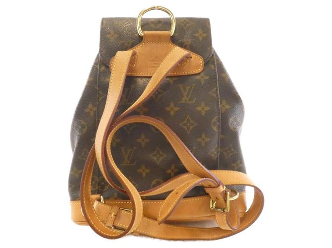 Zaino Louis Vuitton Monogram Montsouris MM Marrone - vista 2