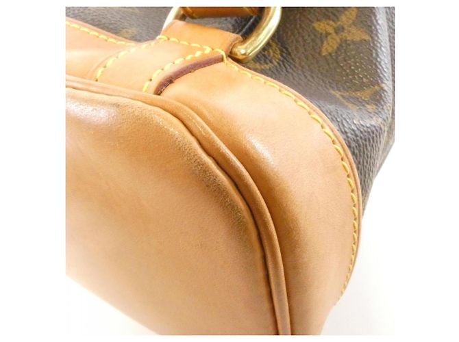 Zaino Louis Vuitton Monogram Montsouris MM Marrone - vista 3