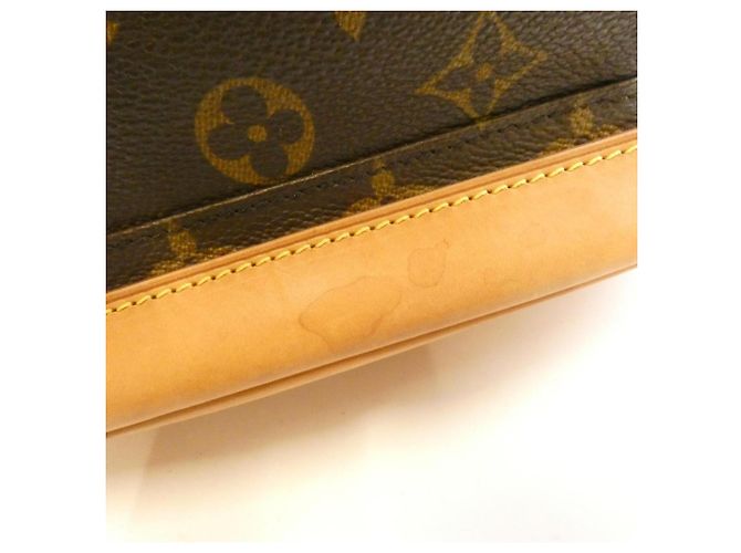 Zaino Louis Vuitton Monogram Montsouris MM Marrone - vista 4