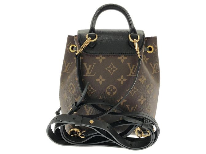 Zaino Louis Vuitton Monogram Montsouris BB Marrone Nero - Ansicht 2