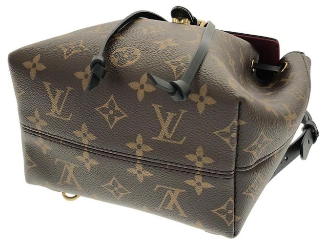 Zaino Louis Vuitton Monogram Montsouris BB Marrone Nero - Ansicht 3