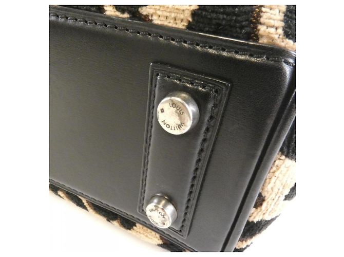 Borsa Baby Leopard Louis Vuitton Nero Beige - vista 3