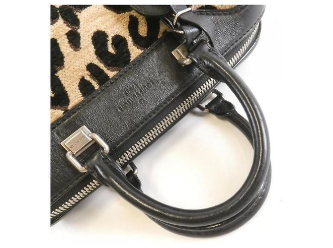 Borsa Baby Leopard Louis Vuitton Nero Beige - vista 5