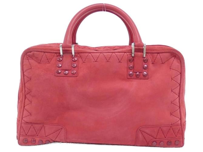 Borsa Loewe Amazona Bianco Rosso - vista 2